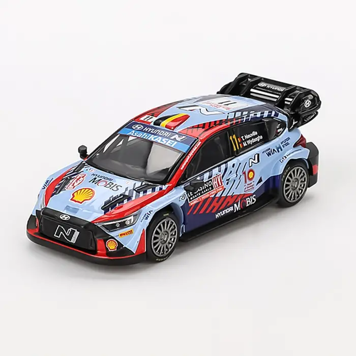 Mini GT 1/64 Hyundai i20 N Rally1 Hybrid 2024 Rallye Monte-Carlo Winner MGT00871-BL