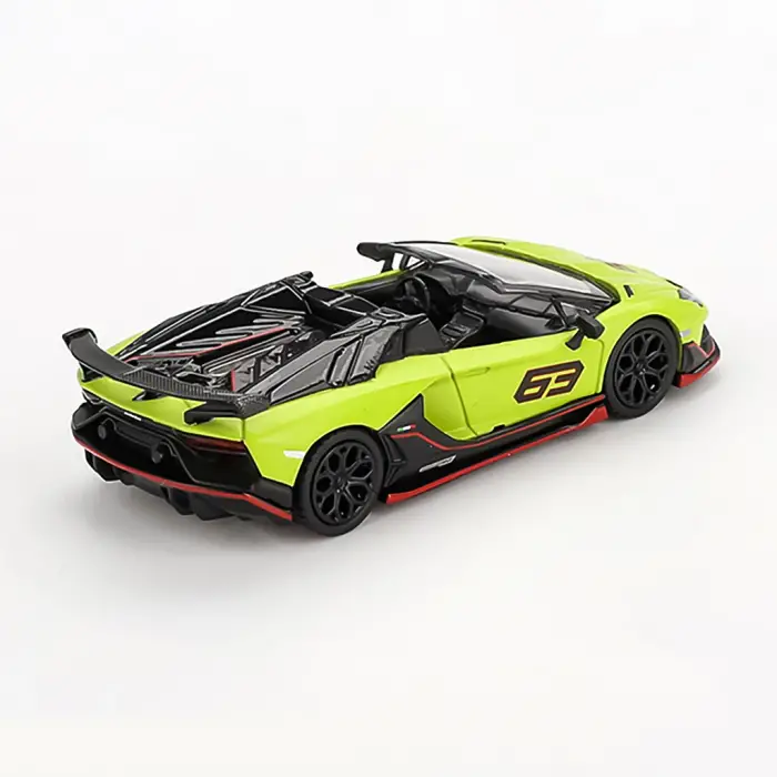 Mini GT 1/64 Lamborghini Aventador SVJ 63 Roadster Verde Shock - MGT00887