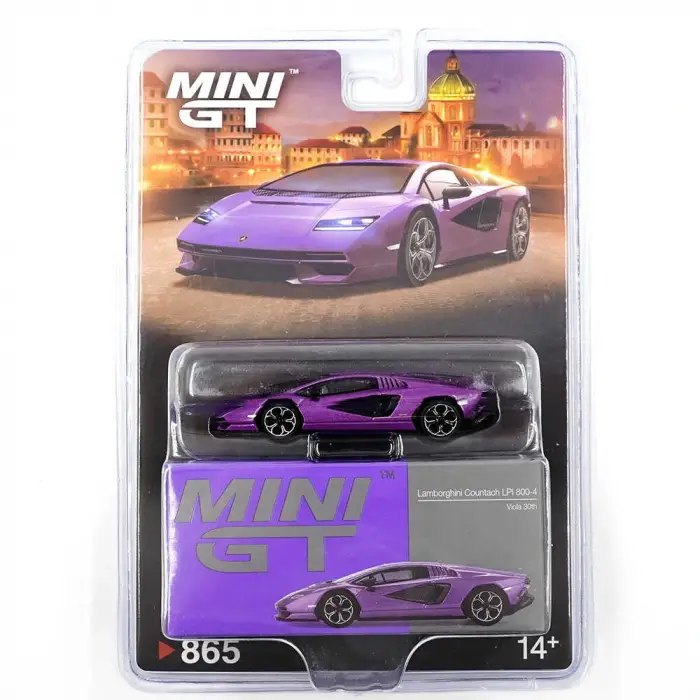 Mini GT 1/64 Lamborghini Countach LPI 800-4 Viola 30th MGT00865-BL