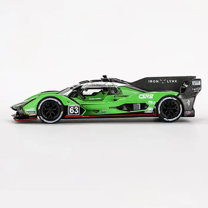 MINI GT: 1/64 Lamborghini SC63 #63 Iron lynx 2024 IMSA Sebring 12 Hrs - Blister Paket - MGT00816-BL