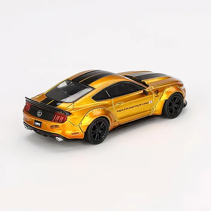 MINI GT: 1/64 LB-WORKS FORD MUSTANG LB Gold - Blister Paket