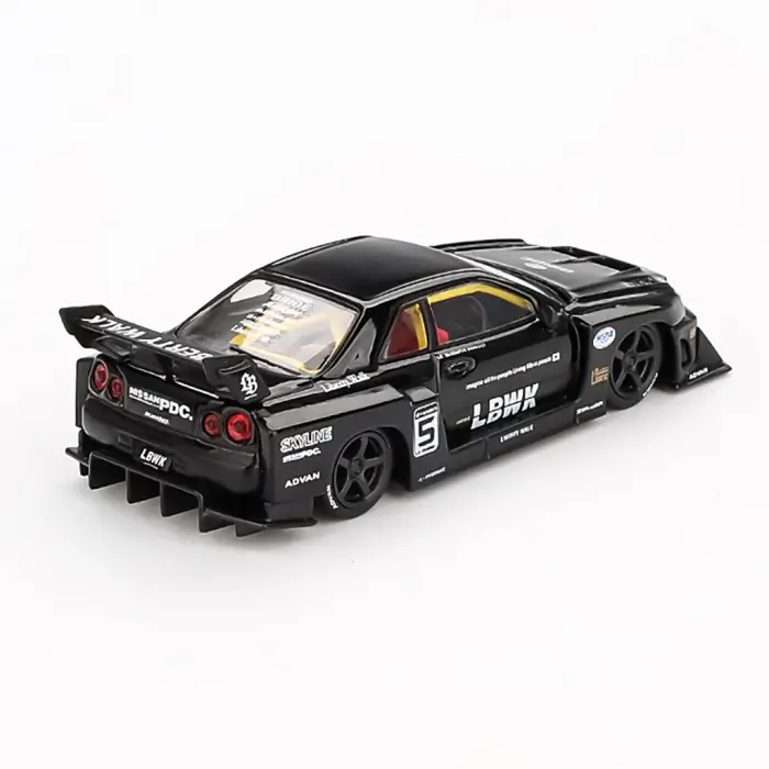 Mini GT 1/64 Nissan LB-ER34 Super Silhouette SKYLINE Black - MGT00844-BL