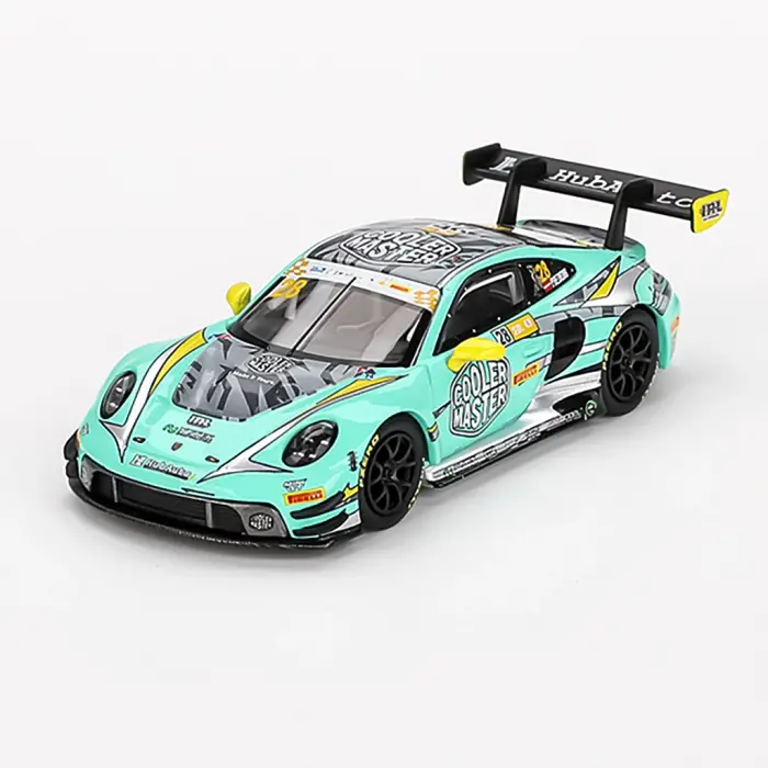 Mini GT 1/64 Porsche 911 GT3 R HubAuto Racing 2023 FIA GT World Cup 70th Macau Grand Prix