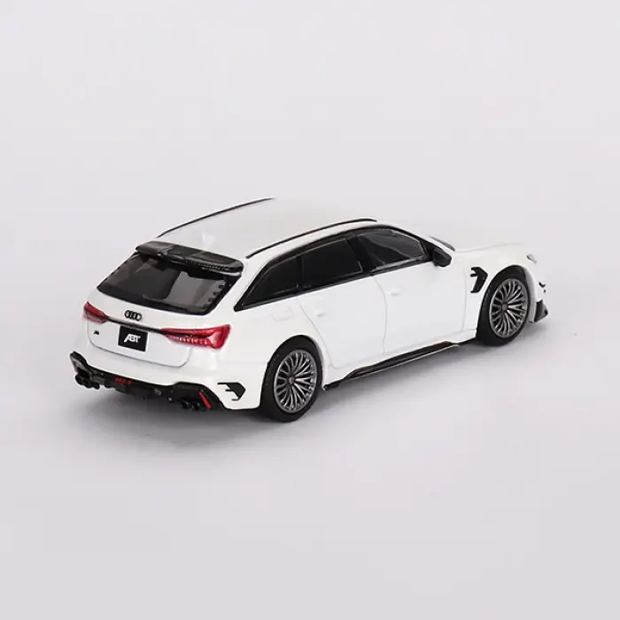 Mini GT AB Audi RS6-R Glacier White Metallic - MGT00701