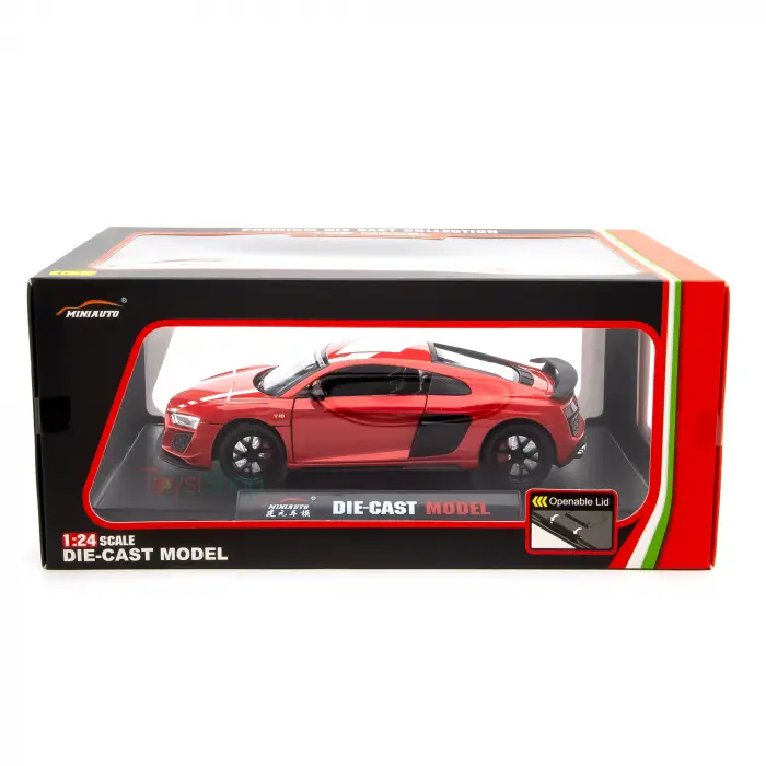 MINIAUTO 1:24 Audi R8 V10 Coupe Typ 4S Performance Kırmızı - 24273K