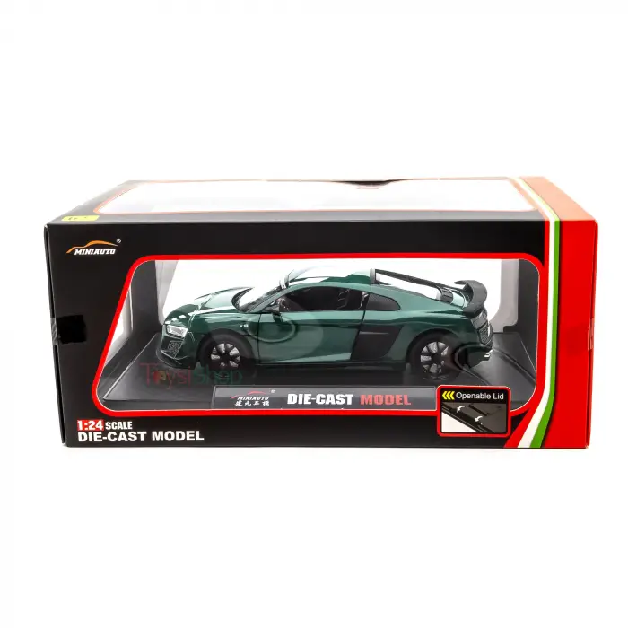 MINIAUTO 1:24 Audi R8 V10 Coupe Typ 4S Performance Yeşil - 24273Y
