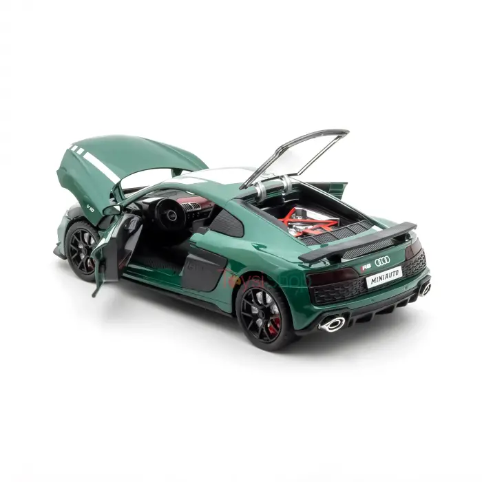 MINIAUTO 1:24 Audi R8 V10 Coupe Typ 4S Performance Yeşil - 24273Y