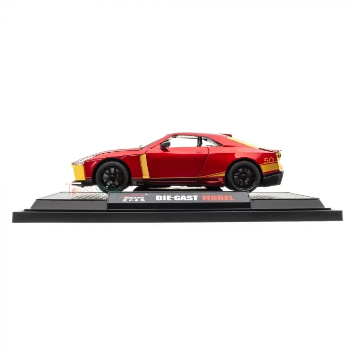 MINIAUTO 1:24 Nissan GT-R50 Italdesign Diecast Model Araba Kırmızı - 24243K