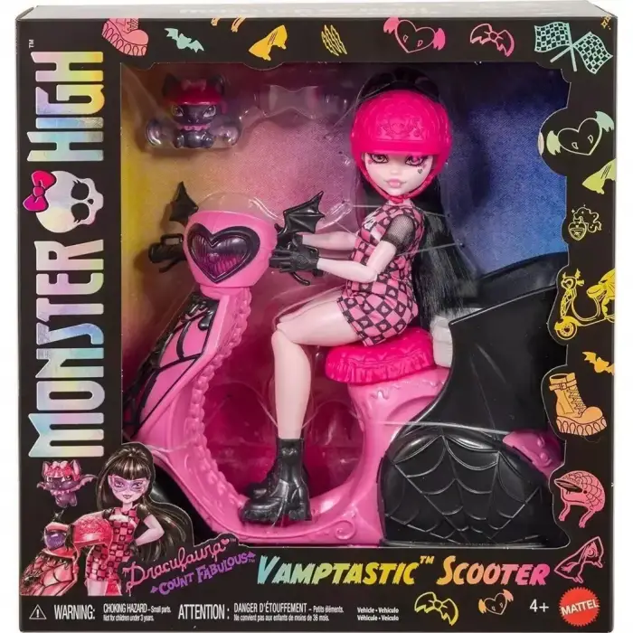 Monster High Vamptastic Scooter Draculaura, JDR61