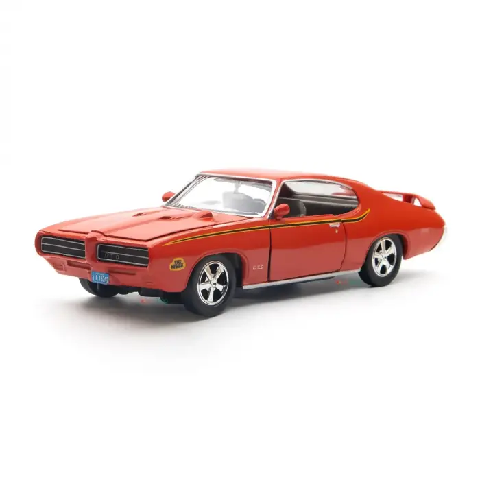 Motor Max 1-24 1969 Pontiac GTO Judge Diecast Model Araba Turuncu - 73242