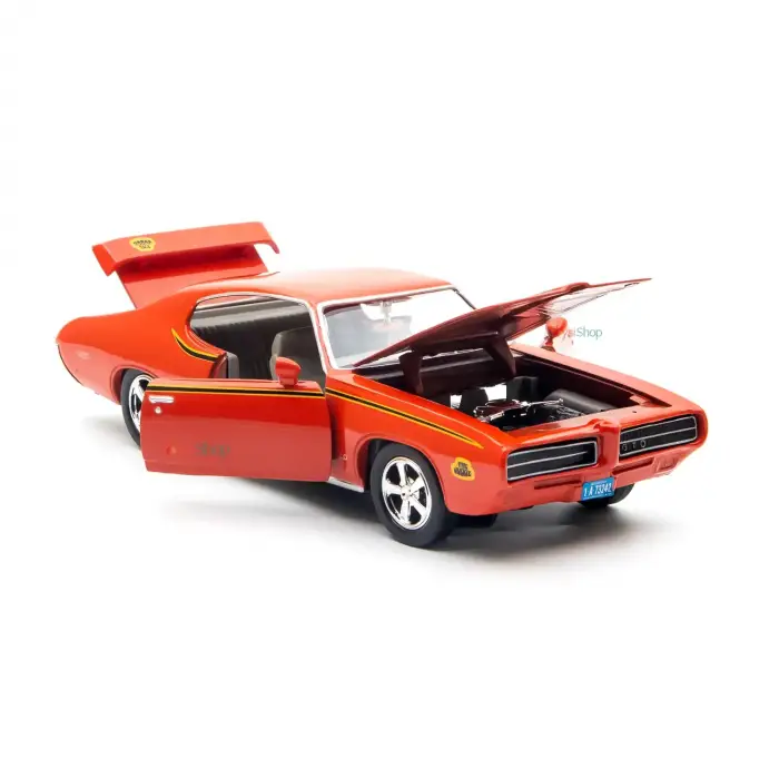Motor Max 1-24 1969 Pontiac GTO Judge Diecast Model Araba Turuncu - 73242