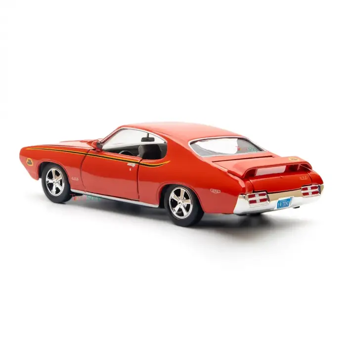 Motor Max 1-24 1969 Pontiac GTO Judge Diecast Model Araba Turuncu - 73242