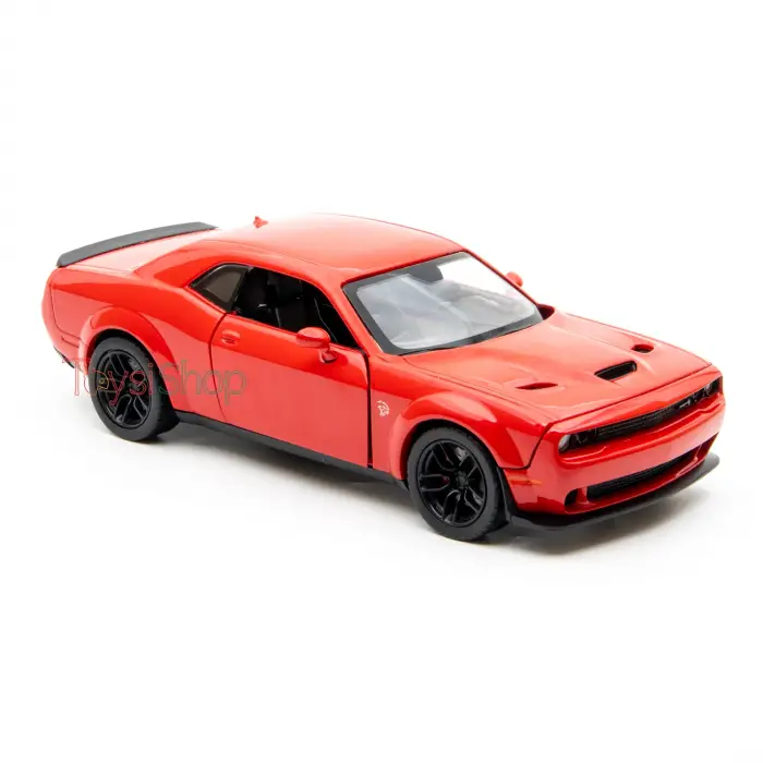 Motor Max 1:24 2018 Dodge Challenger SRT Hellcat Widebody Die-Cast Kırmızı Model Araba - 79350