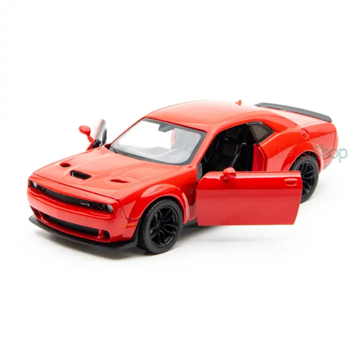 Motor Max 1:24 2018 Dodge Challenger SRT Hellcat Widebody Die-Cast Kırmızı Model Araba - 79350
