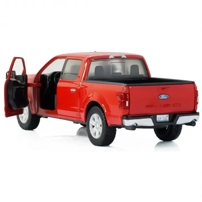 Motor Max 1:27 2019 Ford F-150 Lariat Crew Cab Diecast Model Araba Kırmızı - 79363