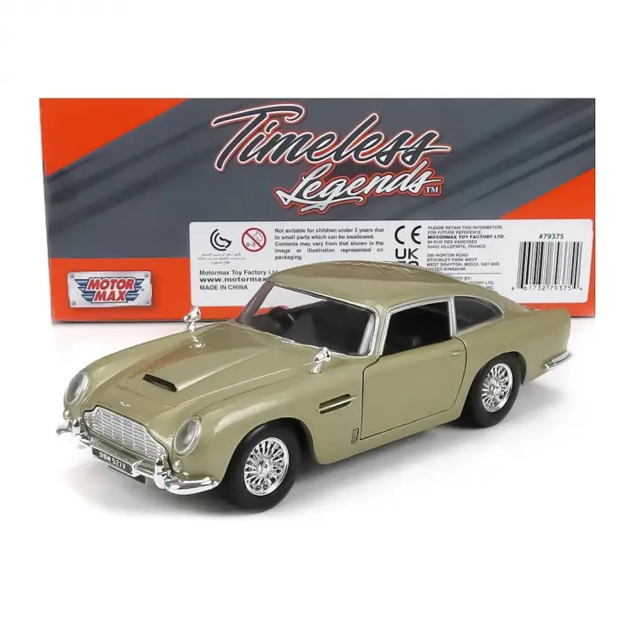 Motor Max 1:27 Aston Martin DB5 Diecast Model Araba Bej - 79375