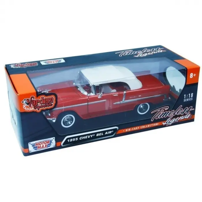 Motor Max 1:18 1955 Chevy Bel Air Diecast Model Araba - 73184