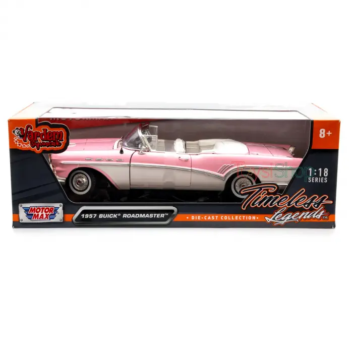 Motor Max 1:18 1957 Buick Roadmaster Pembe Klasik Model Araba - 73152