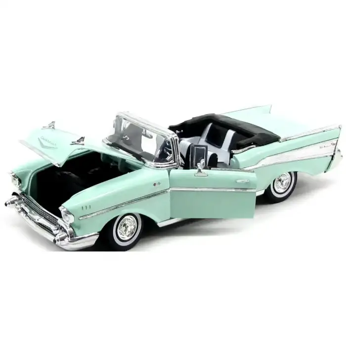 Motor Max 1:18 1957 Chevy Bel Air Diecast Model Araba Yeşil - 73175