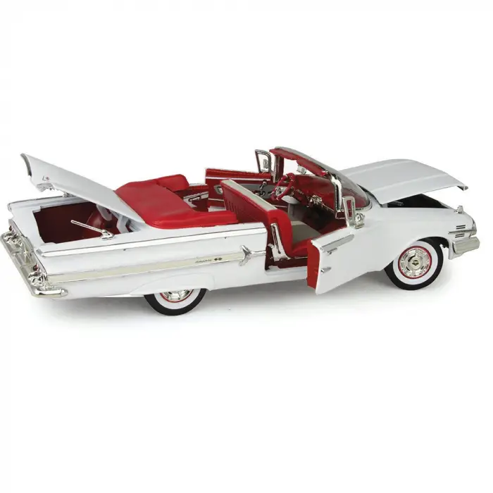 Motor Max 1:18 1960 Chevy Impala Diecast Model Araba Beyaz - 73110