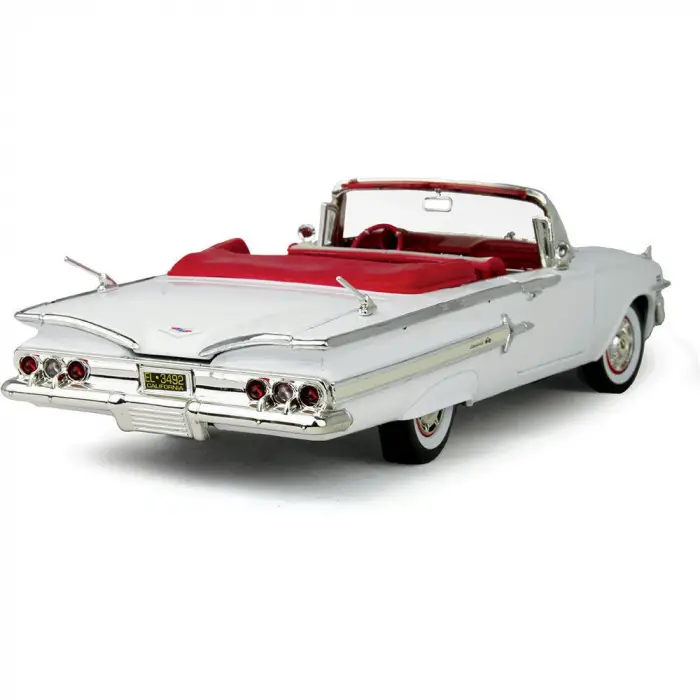 Motor Max 1:18 1960 Chevy Impala Diecast Model Araba Beyaz - 73110