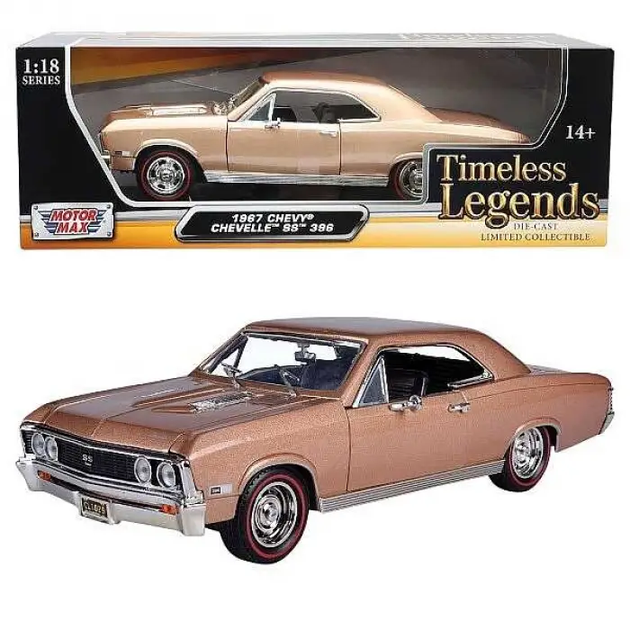 Motor Max 1:18 1967 Chevy Chevelle SS 396 Diecast Model Araba - 73104