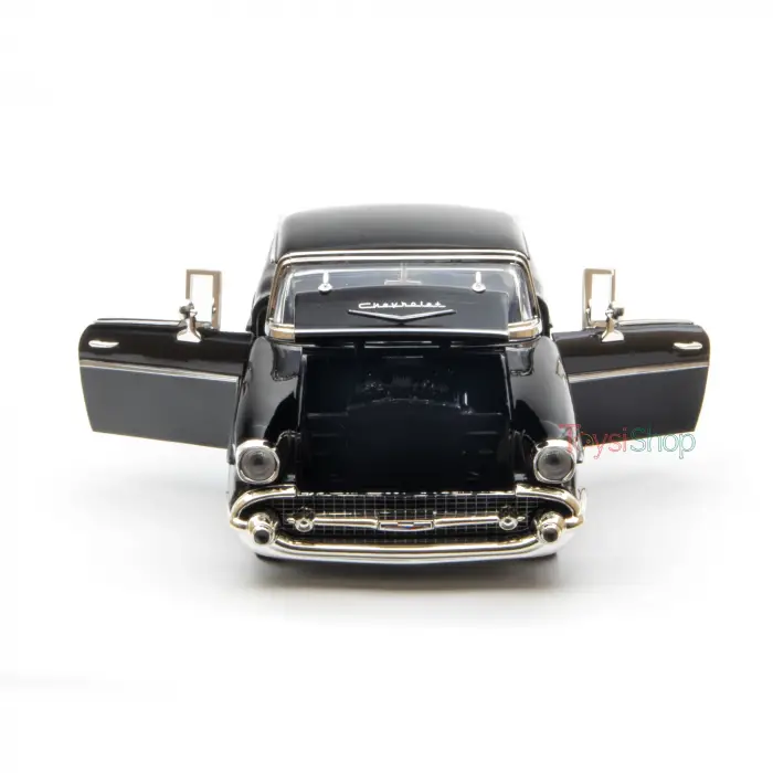 Motor Max 1:18 1957 Chevy Bel Air Siyah Klasik Model Araba - 73180
