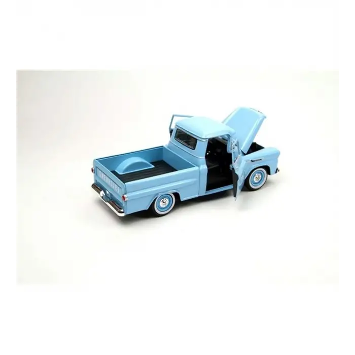 Motor Max 1:24 1958 Chevy Apache Fleetside Pickup Mavi - 79311