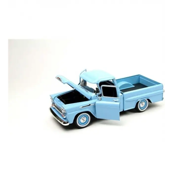 Motor Max 1:24 1958 Chevy Apache Fleetside Pickup Mavi - 79311