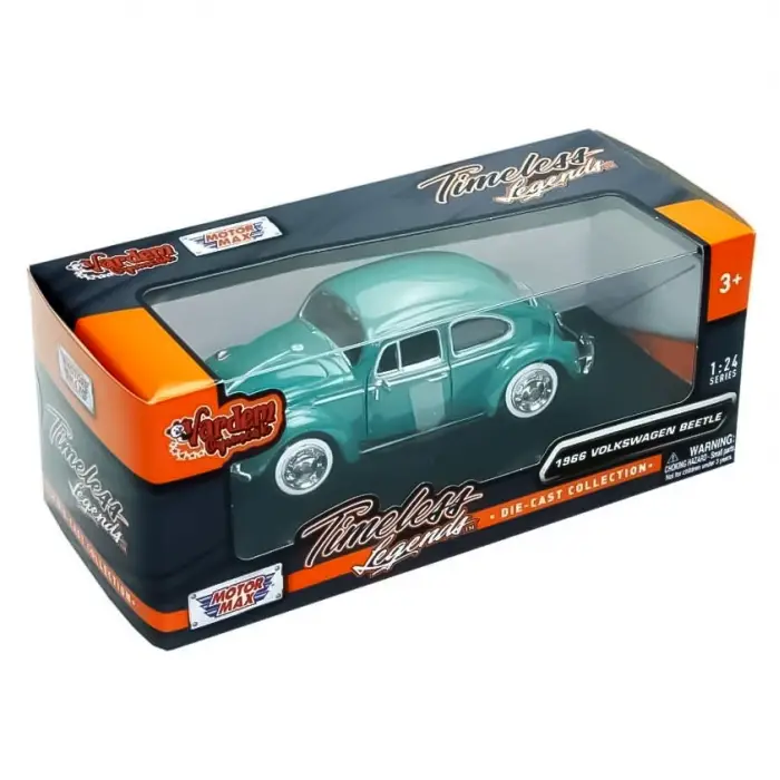 Motor Max 1:24 1966 Volkswagen Beetle Yeşil - 73223