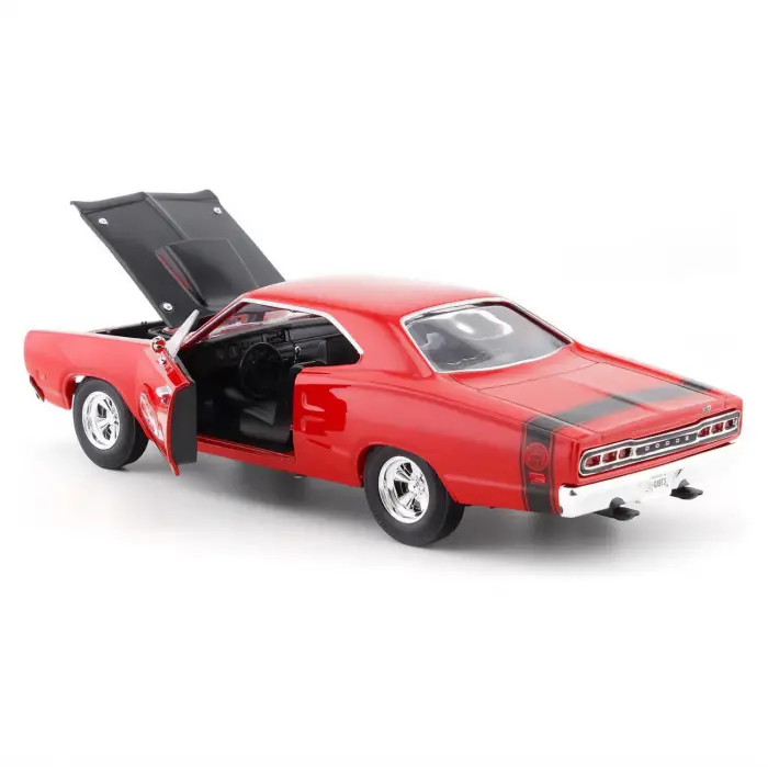 Motor Max 1:24 1969 Dodge Coronet Super Bee Diecast Model Araba Kırmızı - 73315