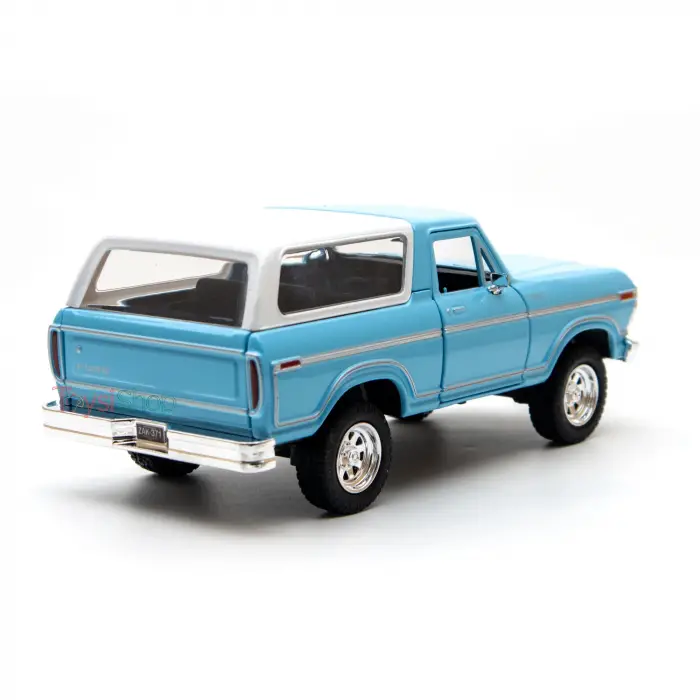 Motor Max 1:24 1978 Ford Bronco Mavi Diecast Model Araba - 79373