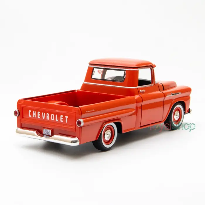 Motor Max 1:24 Chevy Apache Fleetside Picup Diecast Model Araba Turuncu, 79311