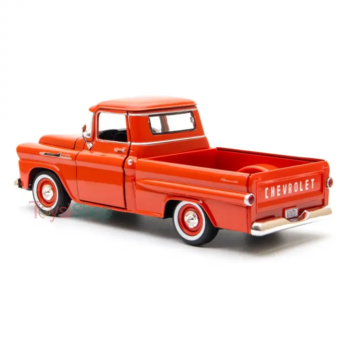 Motor Max 1:24 Chevy Apache Fleetside Picup Diecast Model Araba Turuncu, 79311