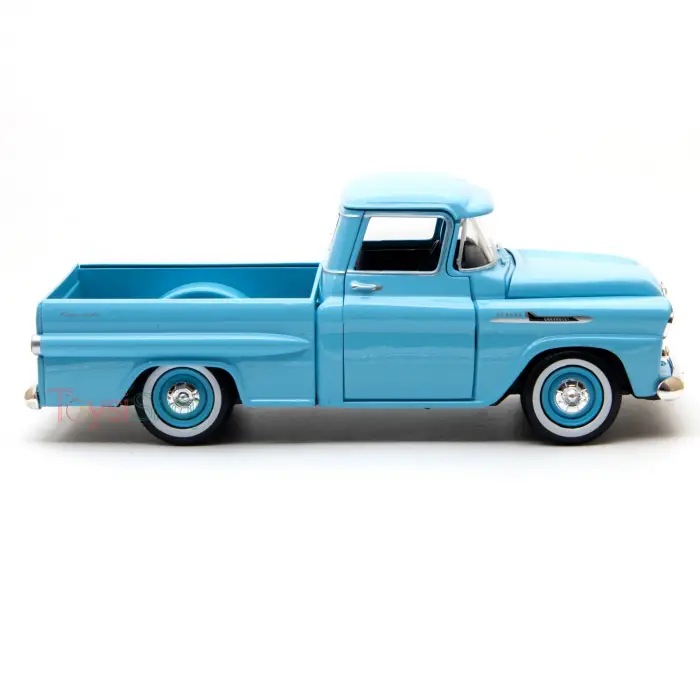 Motor Max 1:24 Chevy Apache Fleetside Pickup Mavi Diecast Model Araba Mavi, 79311