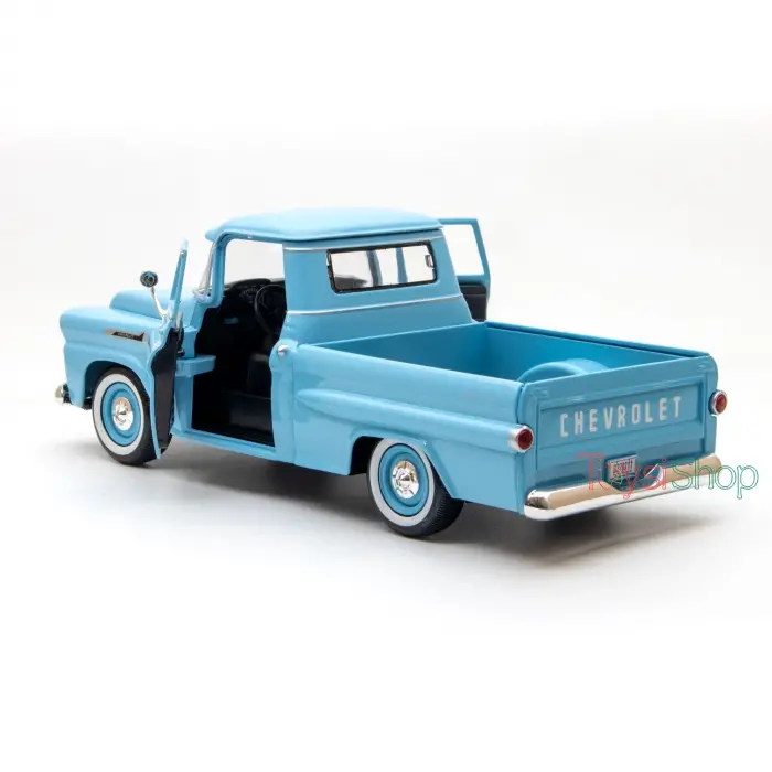 Motor Max 1:24 Chevy Apache Fleetside Pickup Mavi Diecast Model Araba Mavi, 79311