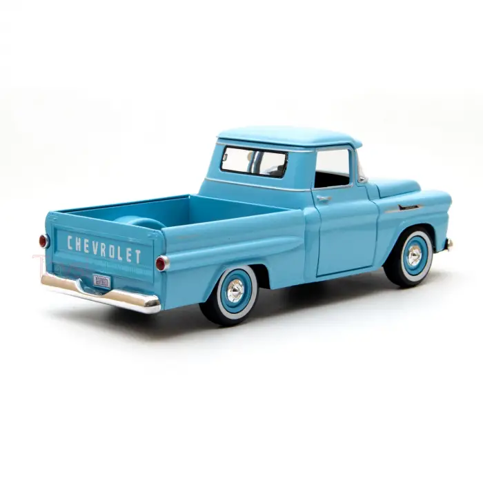 Motor Max 1:24 Chevy Apache Fleetside Pickup Mavi Diecast Model Araba Mavi, 79311