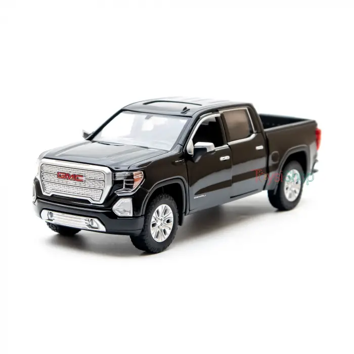 Motor Max 1:27 2019 GMC Sierra 1500 Denali Crew Cab Siyah Diecast Model Araba - 79362