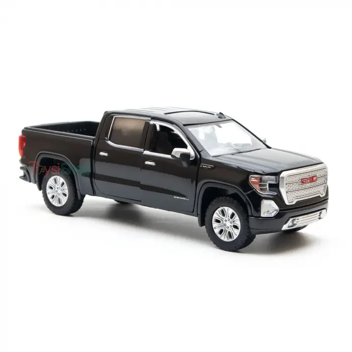 Motor Max 1:27 2019 GMC Sierra 1500 Denali Crew Cab Siyah Diecast Model Araba - 79362