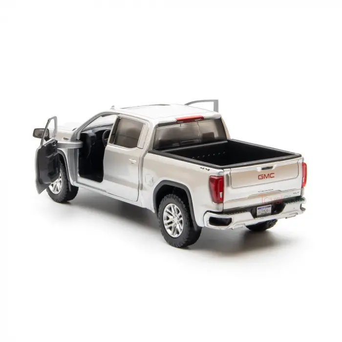 Motor Max 1:27 2019 GMC Sierra 1500 SLT Crew Cab Diecast Model Araba Gri - 79361