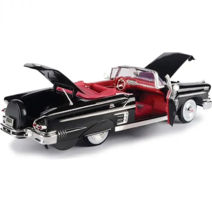 Motor Max 1958 1:18 Chevy Impala Diecast Model Araba Siyah - 73112