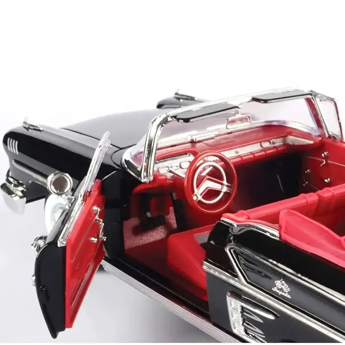 Motor Max 1958 1:18 Chevy Impala Diecast Model Araba Siyah - 73112