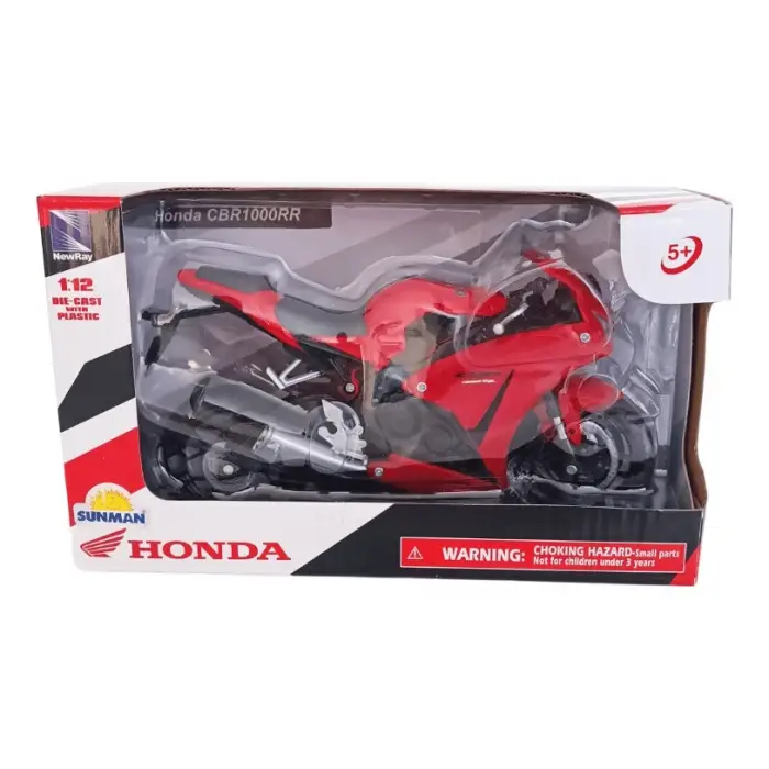 New-Ray 1:12 CBR 1000 RR Model Motosiklet Kırmızı/Siyah - 57793A