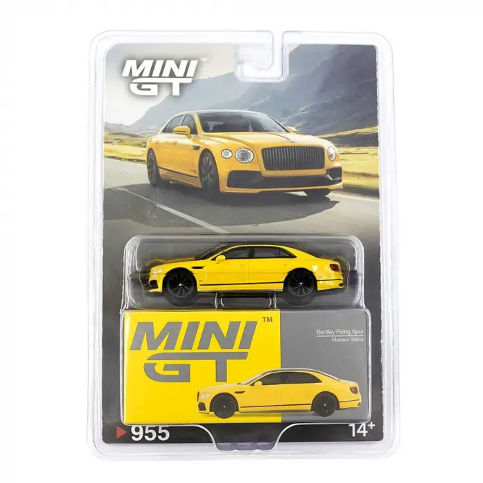 Mini GT 1/64 Bentley Flying Spur Monaco Yellow MGT00955-BL