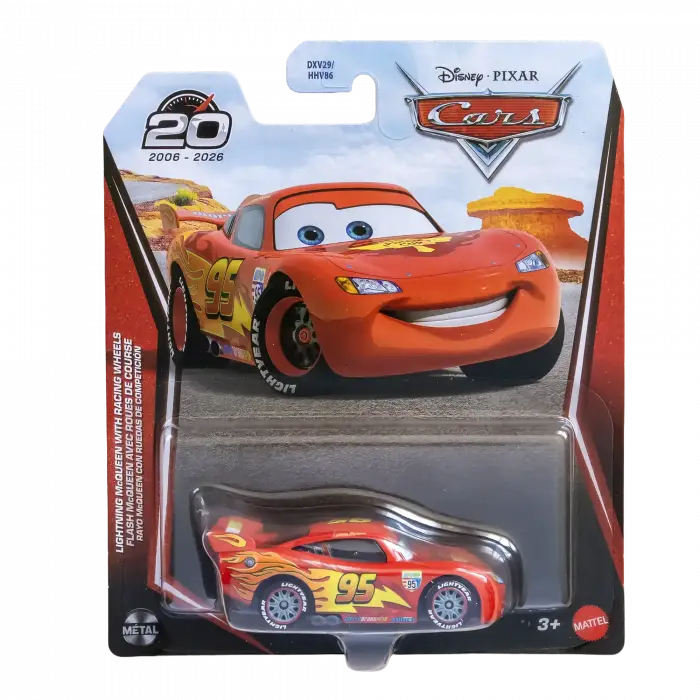 Disney Pixar Cars - Lightning McQueen With Racing Wheels - FLM20
