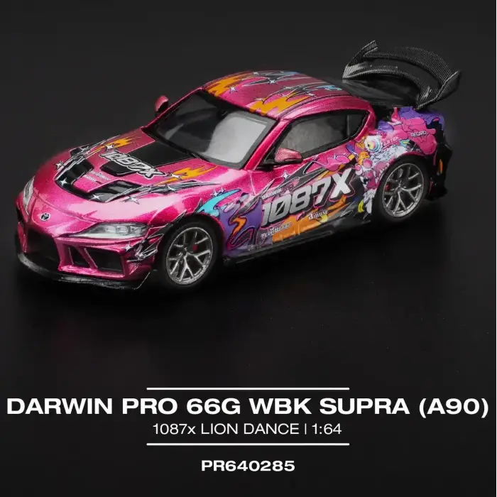 Pop Race 1/64 Darwin Pro 66G WKB Supra (A90) -1087X Lion Dance - PR64-285