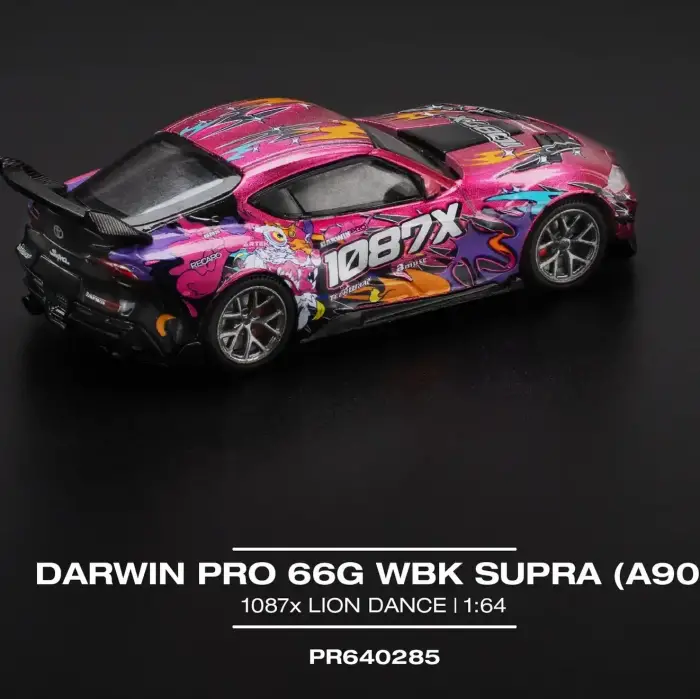 Pop Race 1/64 Darwin Pro 66G WKB Supra (A90) -1087X Lion Dance - PR64-285