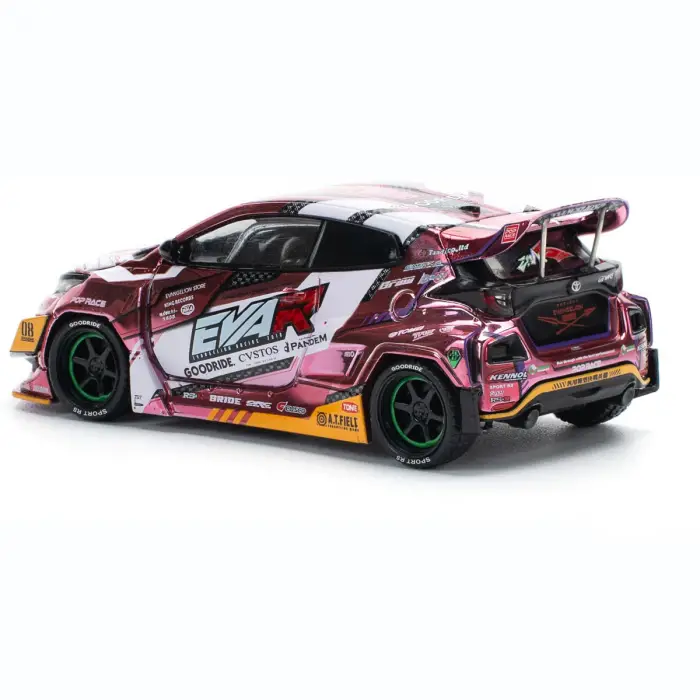 Pop Race 1/64 Eva RT Production Model Custom Type-08 Goodride Yaris - PR64-220