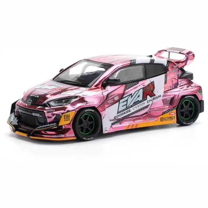 Pop Race 1/64 Eva RT Production Model Custom Type-08 Goodride Yaris - PR64-220
