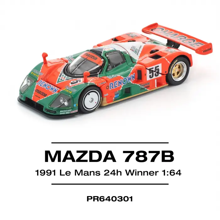 Pop Race 1/64 Mazda 787B 1991 Le Mans 24H Winner - PR64-301